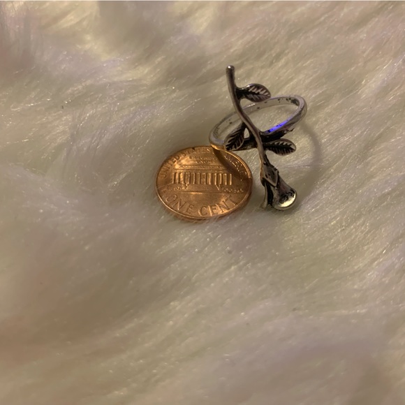 JEWELRY RING SILVER ROSE FLOWER - Picture 6 of 7